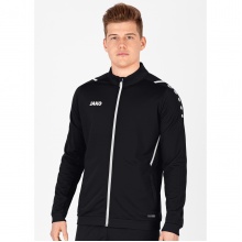 JAKO Polyester Jacket Challenge - Side Pockets, Modern Look - Black/White Men